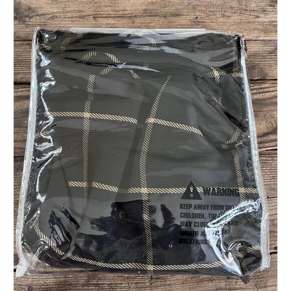 HiEnd Accents ASHBURY Euro Sham 27x27 Black Woven Tweed Pillow Cover - Picture 4 of 6